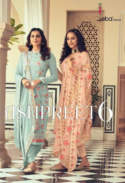 Ashpreet Vol 6 By Eba Lifestyle Designer Salwar Kameez Collection